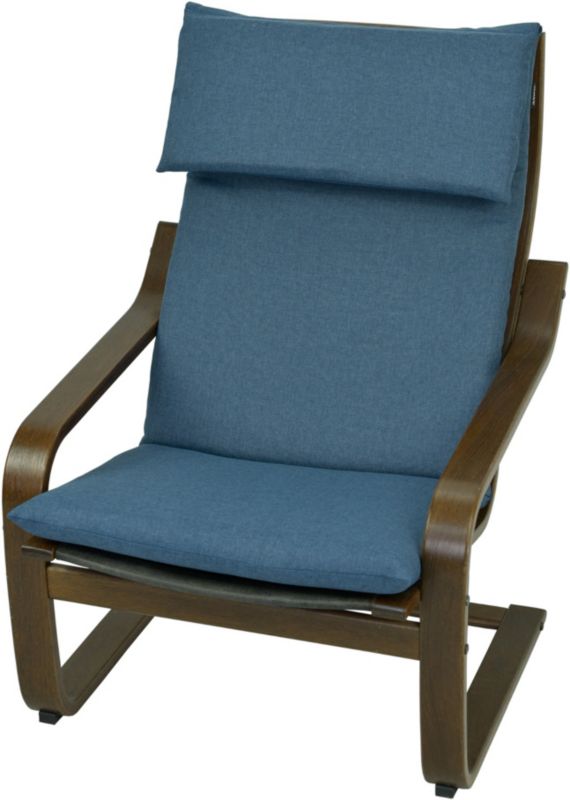 Poduszka na fotel IKEA AMPO niebieski melanż na suwak 1 szt.