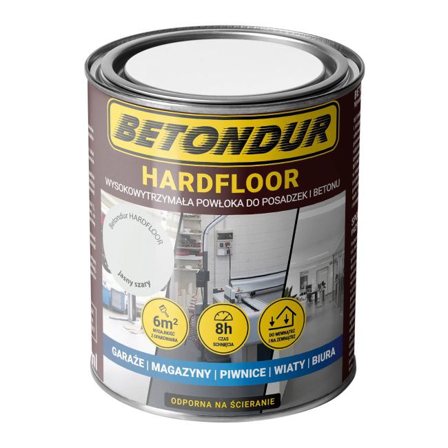 Farba do betonu Betondur Hardfloor jasno szara 0,75 l