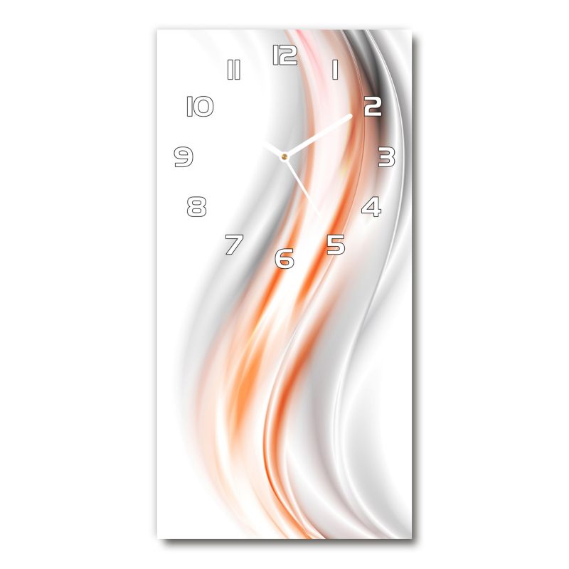 Zegar szklany Tulup Abstrakcja fale 30x60 cm cichy 1 szt.