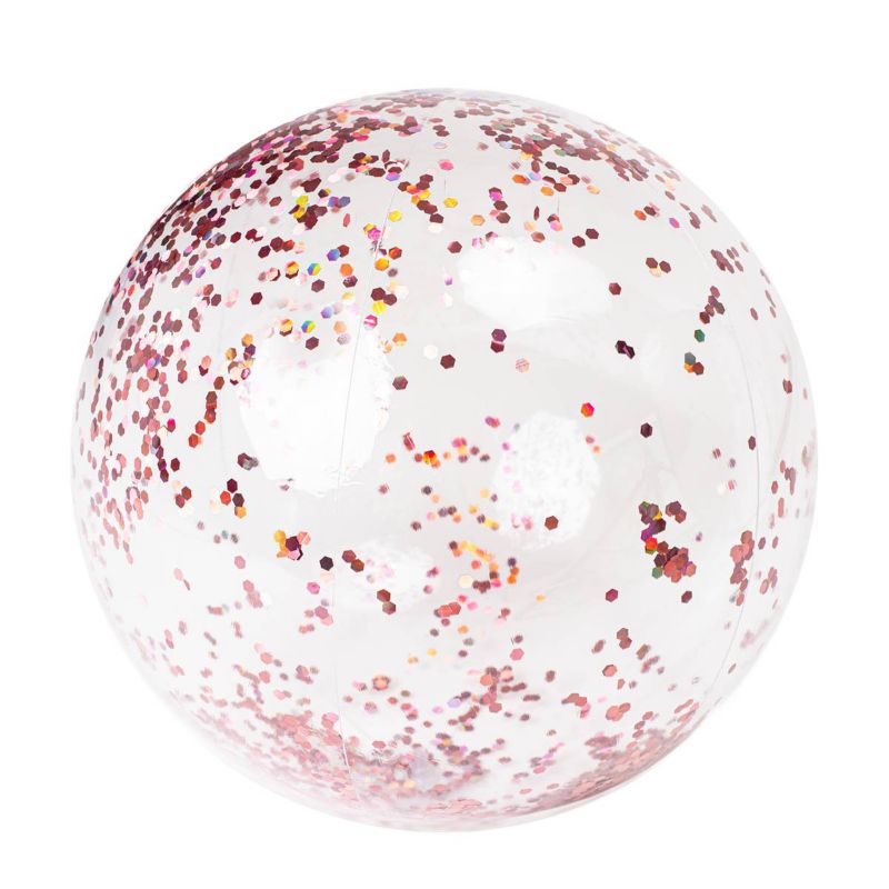 Piłka dmuchana Be-active.pl do gry na plaże basen duża różowa 1szt