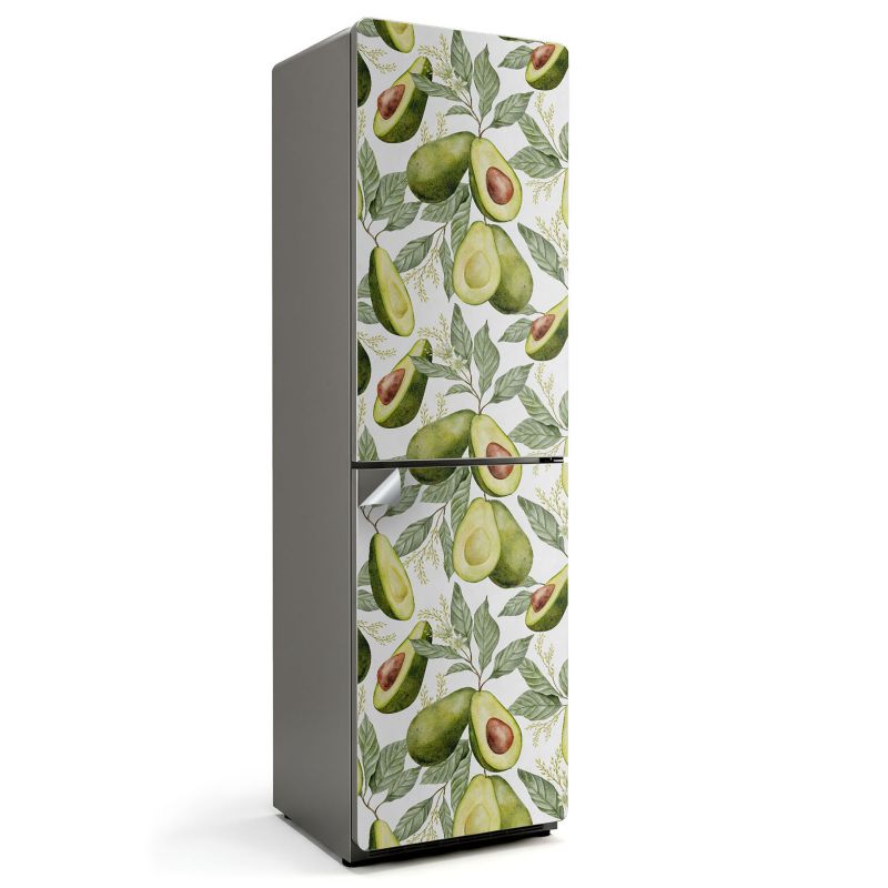 Folia Ozdobna Na Lodówkę Wallfluent 60x205 cm Wzór z awokado i liści 1 szt.