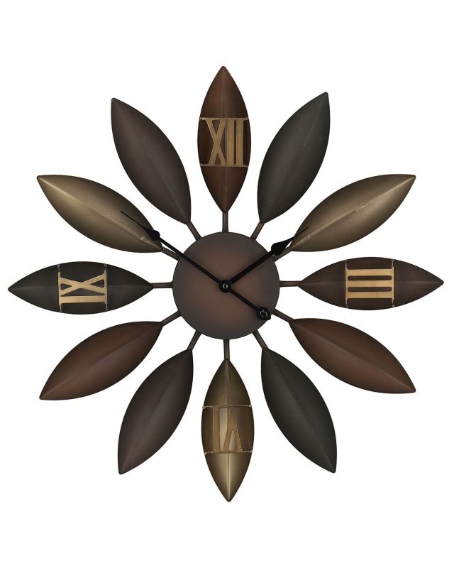 Zegar ścienny Beinwil Metal Brązowy 1 szt.