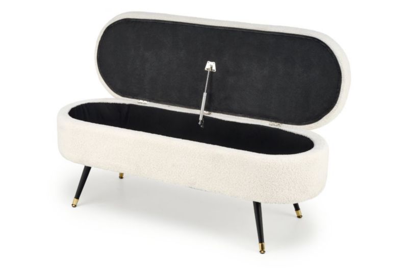 Ławka Halmar AVEIRO kremowa z pojemnikiem 1 szt