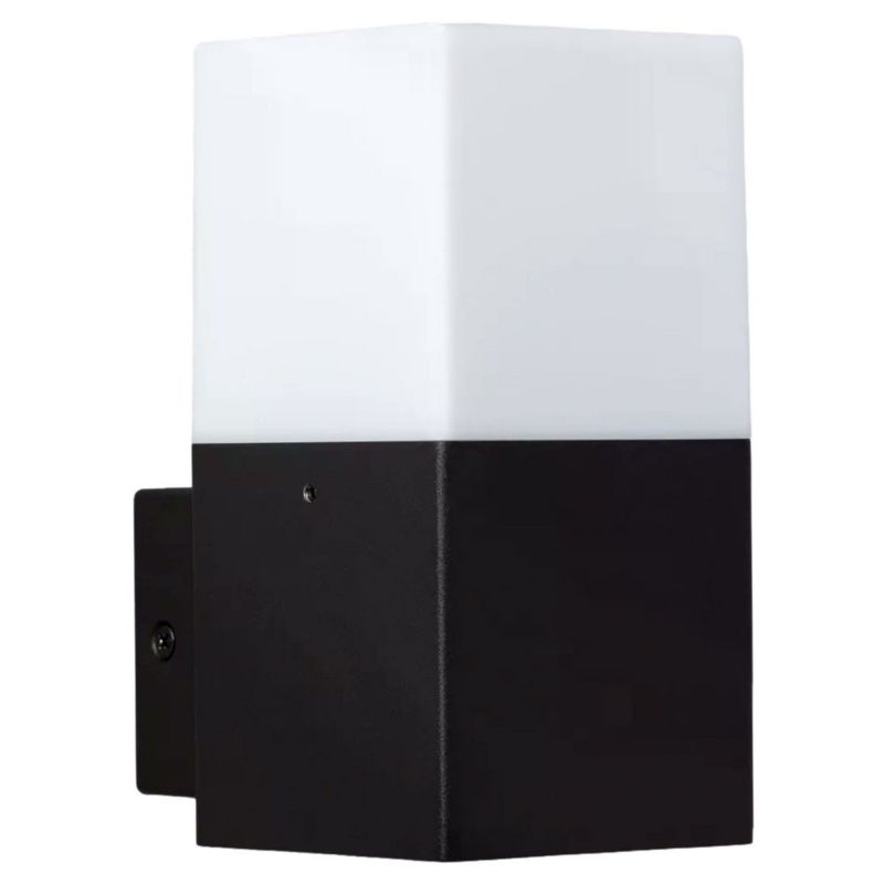 Kinkiet ścienny zewnętrzny Abruzzo Nicolo czarno-biały 1 x E27 x 40W IP54 wym: 16 x 8 x 11 cm - 1 szt.