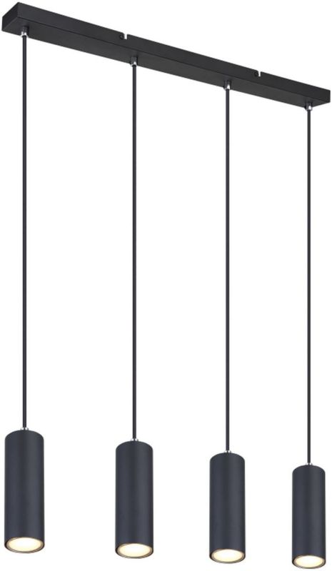Lampa wisząca Globo Lighting Robby 4x35W czarny mat GU10 IP20 metal 1 szt.