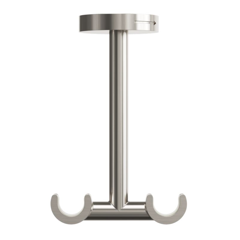 Wspornik sufitowy podwójny GoodHome Athens 16/16 mm szary