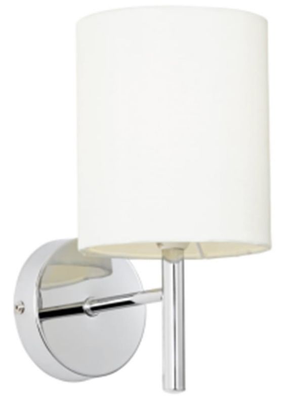 Kinkiet ścienny Candellux Yan biały chromowany 1 x E14 x 40W IP20 wym: 24 x 12 x 15 cm - 1 szt.