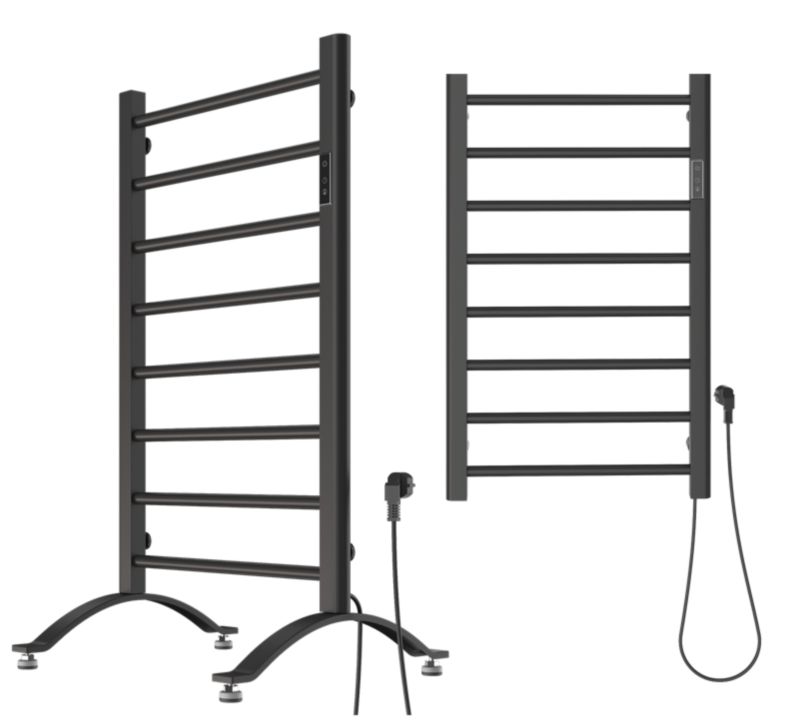 Grzejnik Elektryczny Wolnostojący Granitan Czarny 200W Kaloryfer na Nóżkach 1kpl.