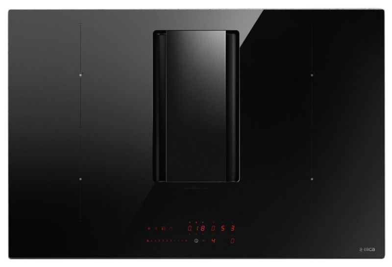 Płyta indukcyjna z okapem ELICA NIKOLATESLA ALPHA BL/A/78 czarne szkło (wyciąg) PRF0183127 1szt.