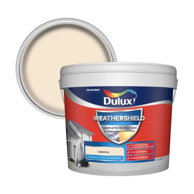 Farba elewacyjna Dulux Complete beżowy 10 l