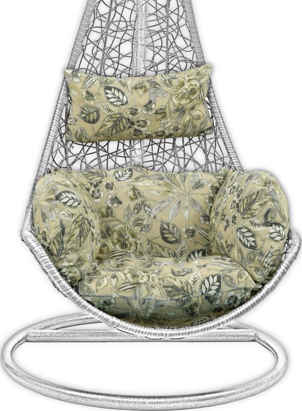 Poduszka na fotel wiszący AMPO beżowy zielony 1 szt.