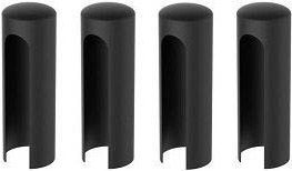 Osłonka zawiasu 15 mm czarna 4 szt.