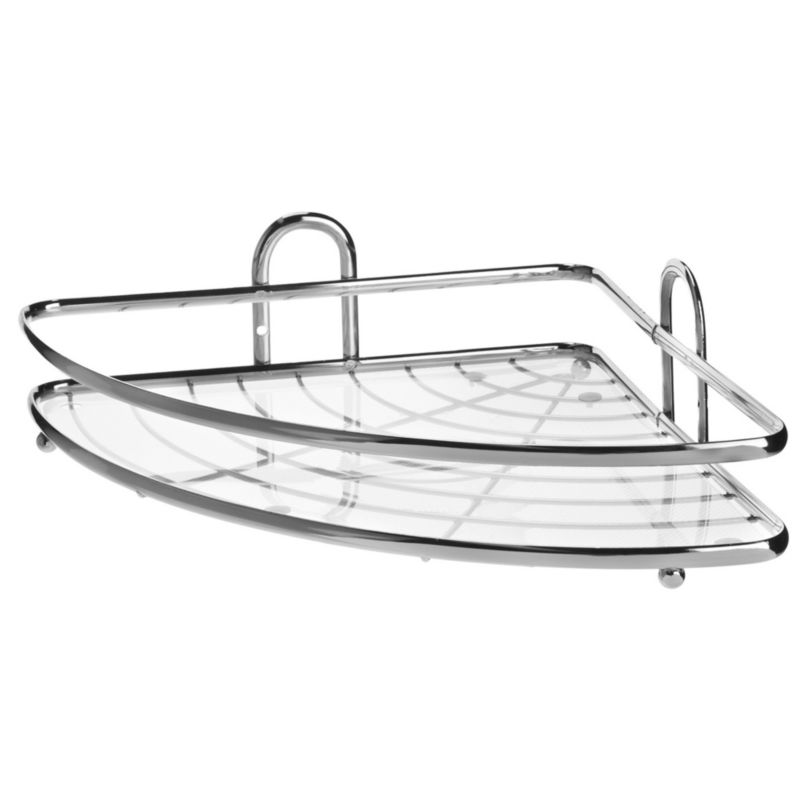 Półka Łazienkowa KADAX Narożna Ścienna 1 Poziom Chrom 1 szt.