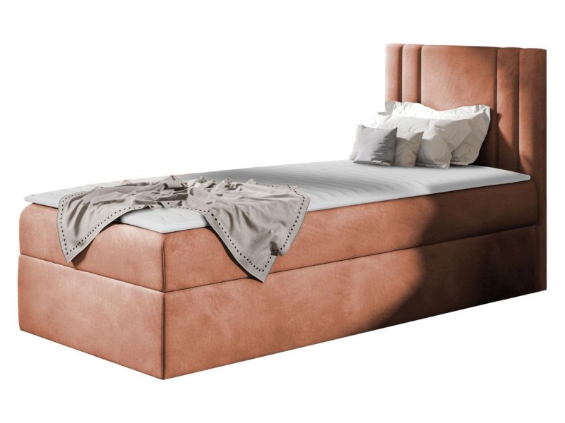 Łóżko kontynentalne MIRJAN 24 Carmen Mini 80x200, Strona: Prawa łososiowy 1 szt.