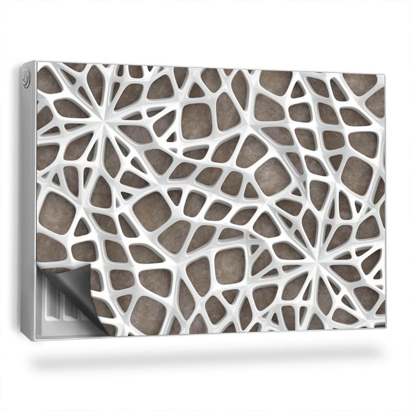 Ozdobny magnes na kaloryfer Wallfluent 90x60 cm Ażurowa pajęczyna 1 szt.