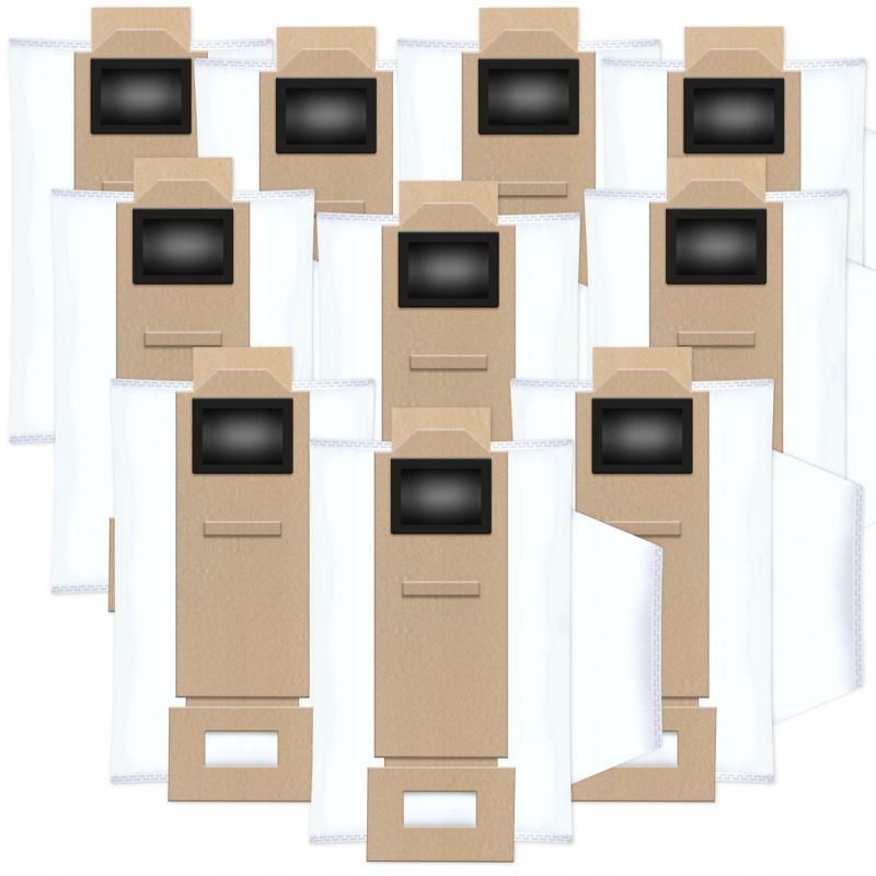 Worki do robota sprzątającego, Sillar, syntetyczne, zamiennik do Xiaomi RoboRock S7 S7+ Max T7S T7S Plus, 10szt