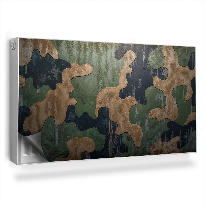 Dekoracyjna osłona mata na kaloryfer Wallfluent 110x60 cm Tekstura moro 1 szt.