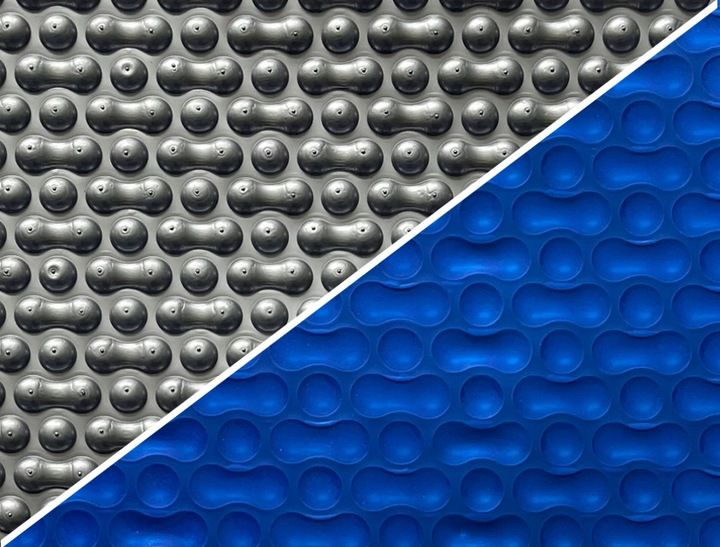 Basen folia solarna 500 mikronów Coil gruba 4m srebrno-niebieska mocna 1szt