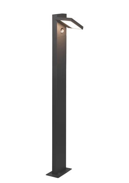 Lampa ogrodowa stojąca Trio Horton antracyt LED 8W 3000K 1000lm czujnik IP54 wym: 100 x 15 x 15 cm aluminium - 1 szt.