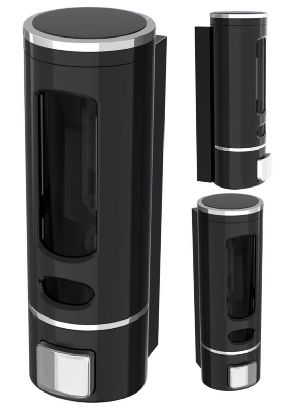 Dozownik Ścienny Czarny Wiszący Do Mydła Płynu Granitan Czarny 1 szt.