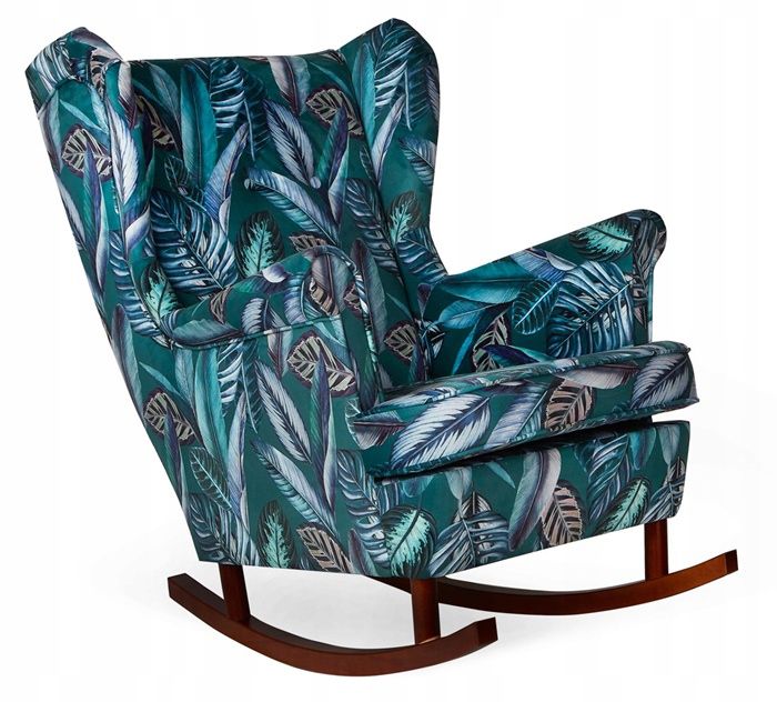 Fotel uszak do salonu bujany Family Meble ARI ciemno zielony 1szt