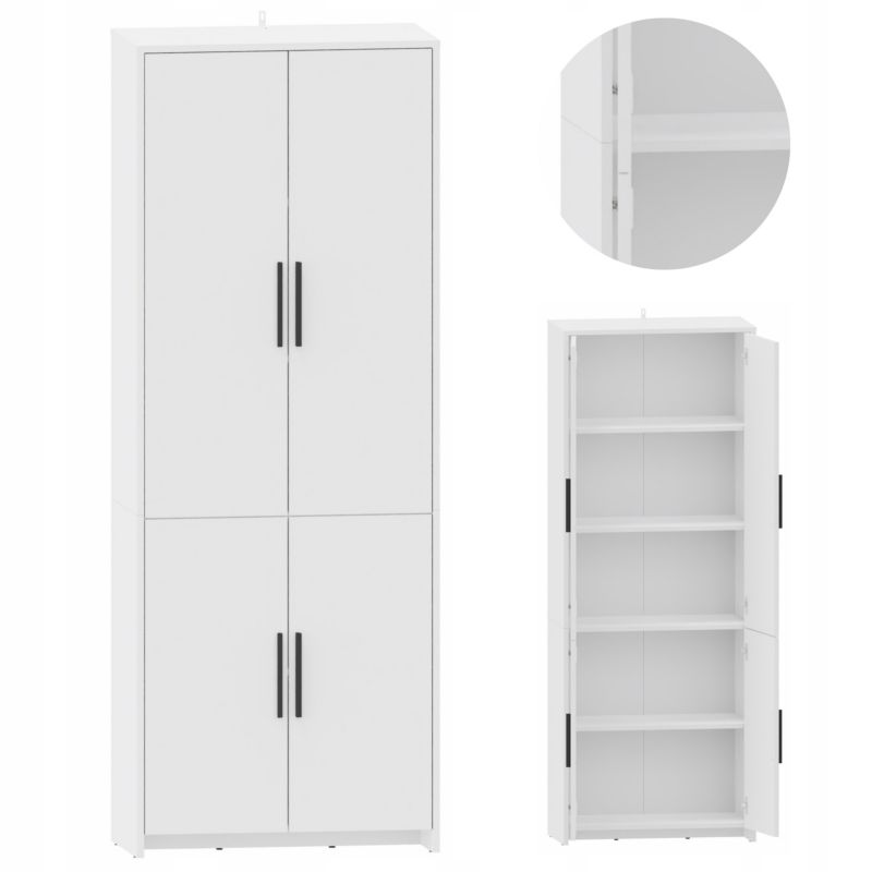 Regał Matkam zamknięty ALTIVO REG 70 4D biały 1 szt.