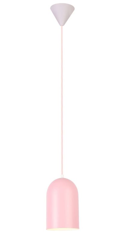 Lampa sufitowa wisząca Candellux Oss różowa wym: 110 x 15 x 15 cm 1xE27 x 40W 1 szt.