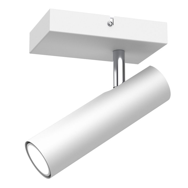 Lampa sufitowa Luminex Axion biały mat-chromowana 1 x GU10 x 8W wym: 16 x 10 x 24 cm - 1 szt.