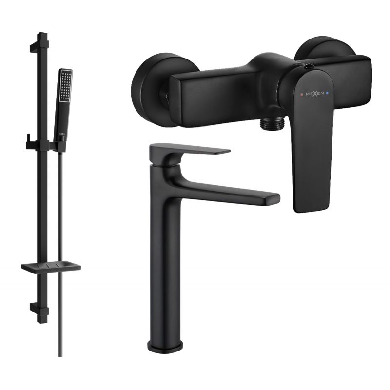 Zestaw prysznicowy Mexen Lynx czarny 745914DQ72-70 1 szt.