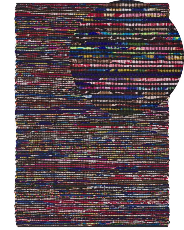 Dywany 160 x 230 cm wielokolorowy czarny Bartin 1 szt.