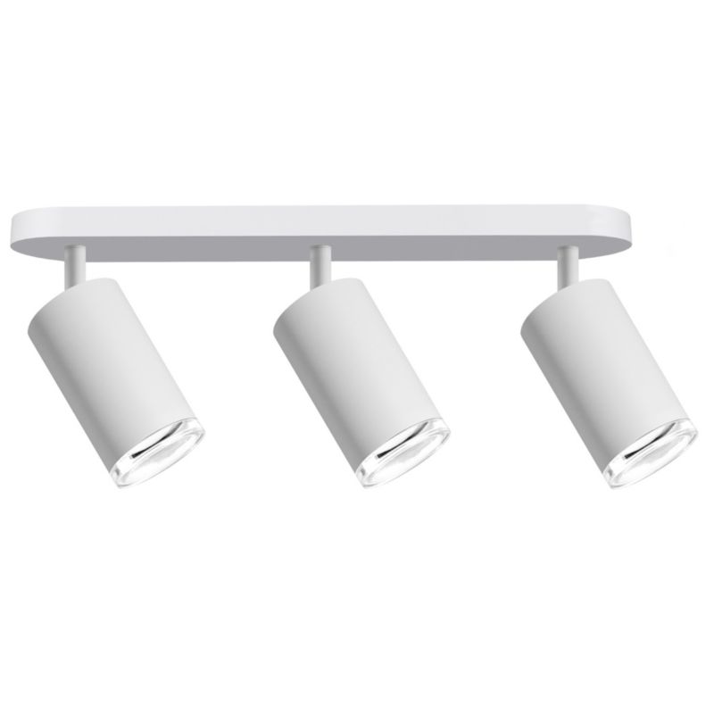 Kinkiet ścienny Polux Turyn biało-przeźroczysty akryl 3 x GU10 x 10W IP44 wym: 16,3 x 38 x 5,5 cm - 1 szt.