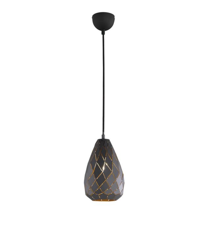 Lampa sufitowa wisząca Trio Onyx onyx wym: 150 x 15 x 15 cm 1xE27 x 1 szt.