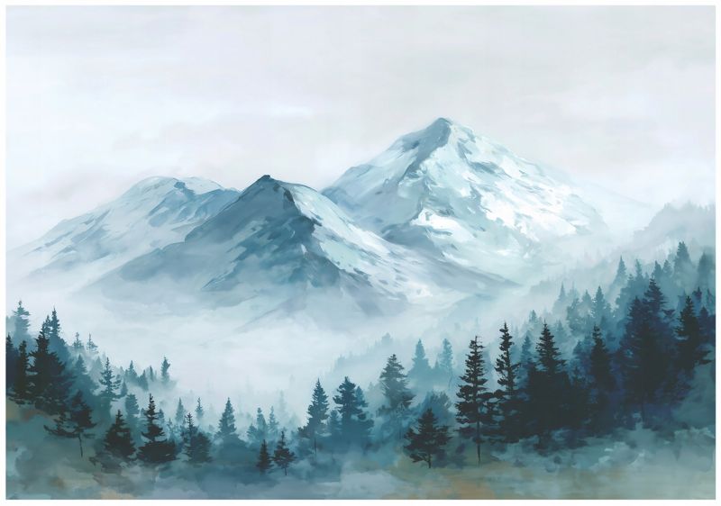 Fototapeta WALLARENA Do Sypialni Salonu Na Flizelinie Góry Natura Las Zielony 250x175 cm 16206VX5 1 szt.