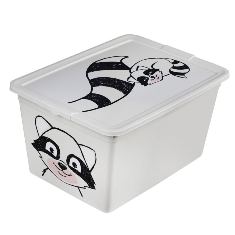 Pojemnik EDANTI Plastikowy Na Zabawki Z Pokrywą Do Pokoju Dziecka 15 L 1 szt.