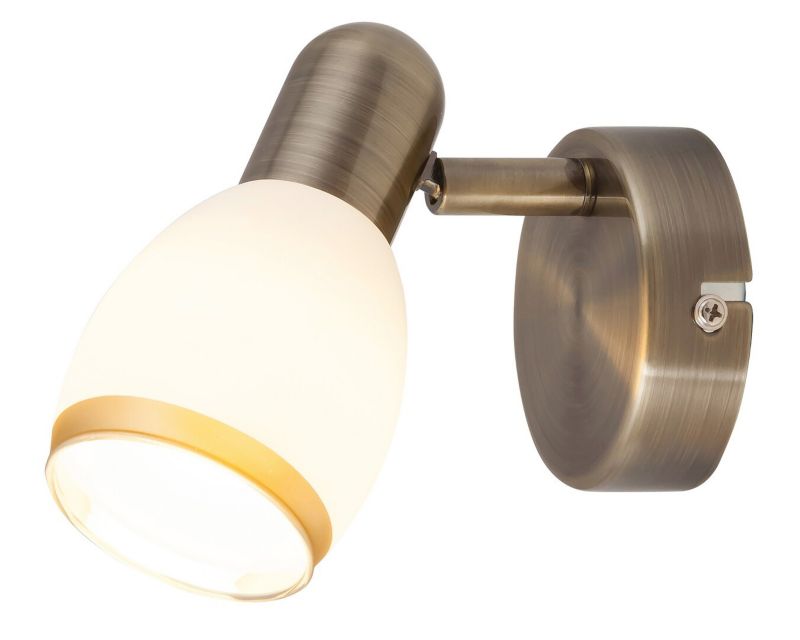 Kinkiet ścienny Rabalux Elite brązowo-biały styl nowoczesny 1 x E14 x 40W IP20 wym: 13 x 8 x 16 cm - 1 szt.