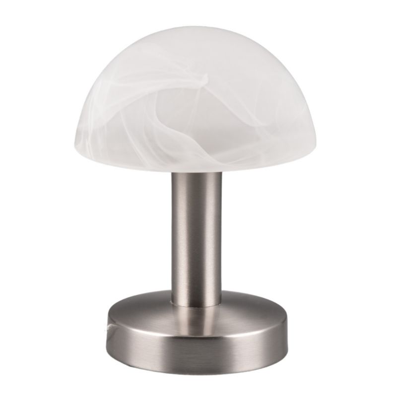 Lampa stołowa Trio Fynn Ii srebrno-biała 1 x E14 x 40W IP20 wym: 21 x 15 x 15 cm metal - 1 szt.