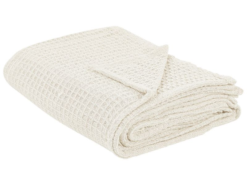 Narzuta na łóżko Chagyl Bawełna 220 x 240 cm Jasnobeżowy 1 szt.