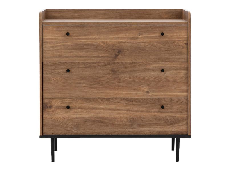 Komoda MIRJAN 24 Vasina VS-02 brandy castello + czarny 1 szt.