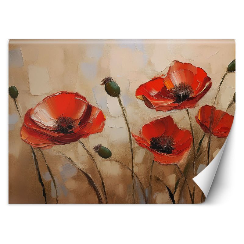 Fototapeta Feeby Malowane maki 100x70 1 szt