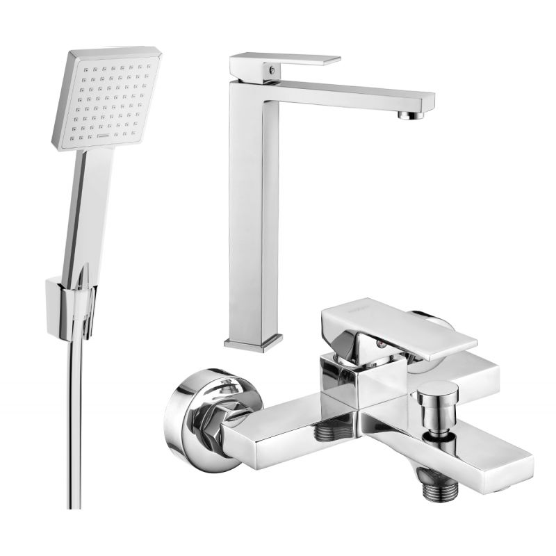 Zestaw wannowy Mexen Uno chrom 1 szt.