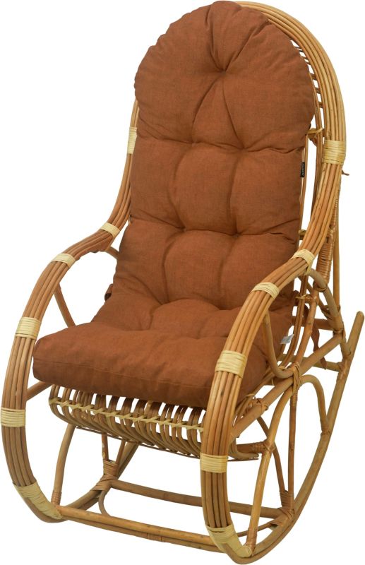 Poduszka na fotel bujany rattanowy AMPO koniak melanż 1 szt.