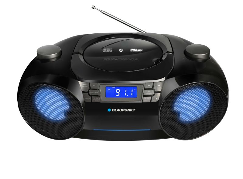 Boombox Blaupunkt Bluetooth LED FM CD mp3 USB BB31LED 1szt.