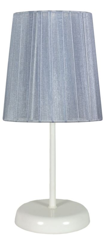 Lampka stołowa Candellux Rifasa biało-szara 1 x E14 x 40W IP20 wym: 32 x 14 x 14 cm tkanina - 1 szt.