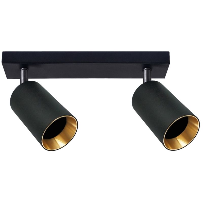 Kinkiet ścienny Polux Maribel czarno-złoty 2 x GU10 x 10W IP20 wym: 16,8 x 26 x 6 cm - 1 szt.