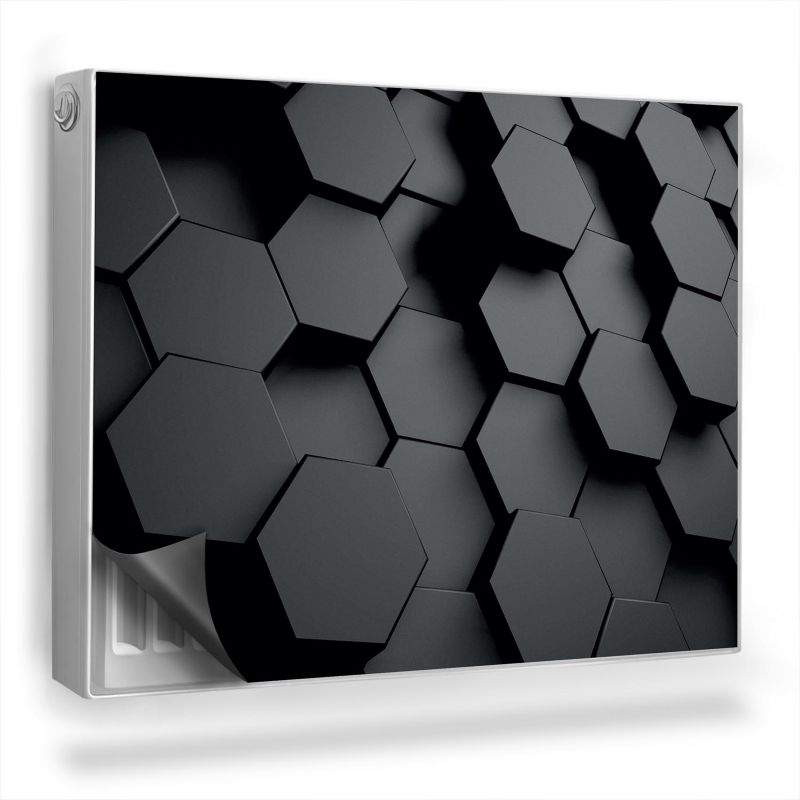 Ozdobny magnes na kaloryfer Wallfluent 80x60 cm Geometryczne tło 3D 1 szt.