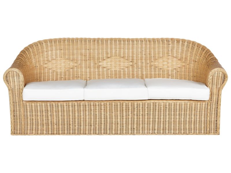 Sofa trzyosobowa Livadeia Rattan Naturalny 1 szt.
