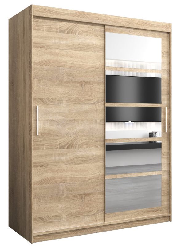 Szafa przesuwna Abiks ROMA 1 150 sonoma + sonoma 1 szt.