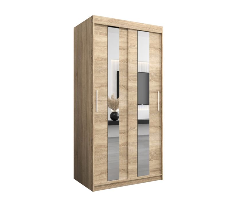 Szafa przesuwna Garderoba Abiks POLE 100 sonoma/sonoma 1 szt.