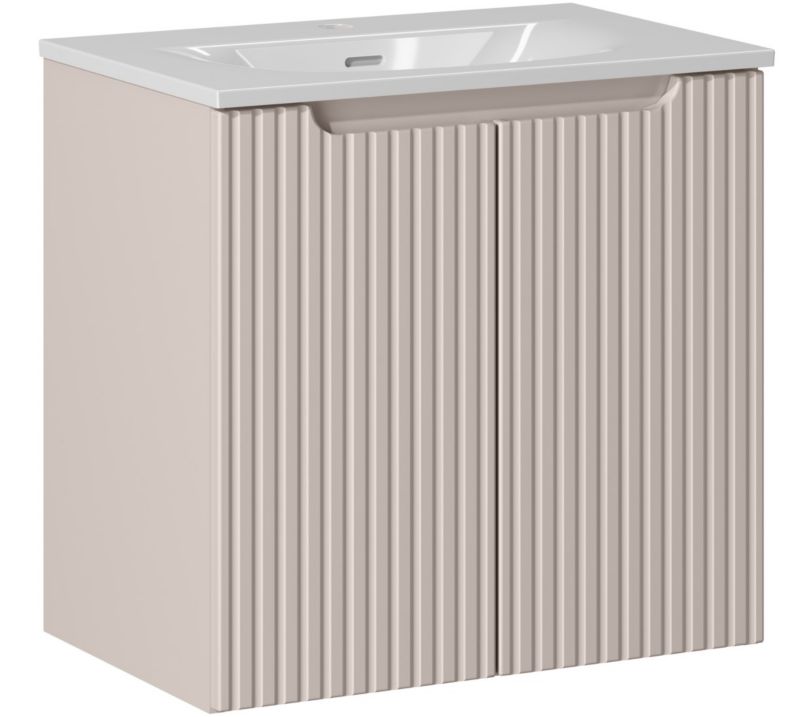 Szafka pod Umywalkę łazienkowa 60 cm Wisząca z Umywalką SKY3 Nova Kaszmir Kaszmirowa Drzwi Furnidea 1 szt.