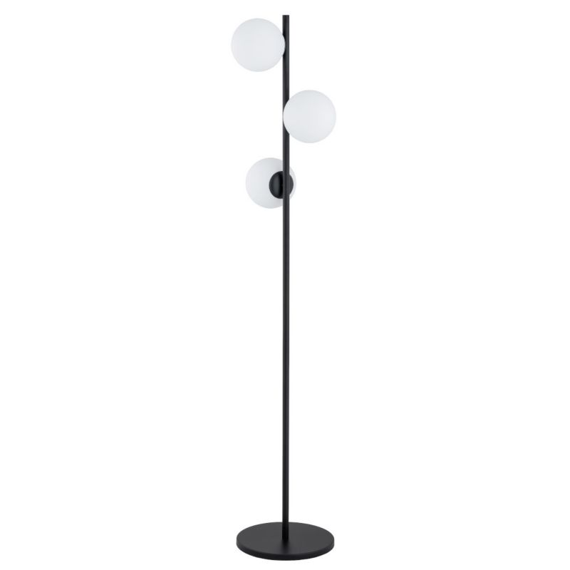 Lampa podłogowa stojąca Alfa Malaga czarno-biała 3 x E14 x 10W wym: 157 x 32 x 32 cm - 1 szt.